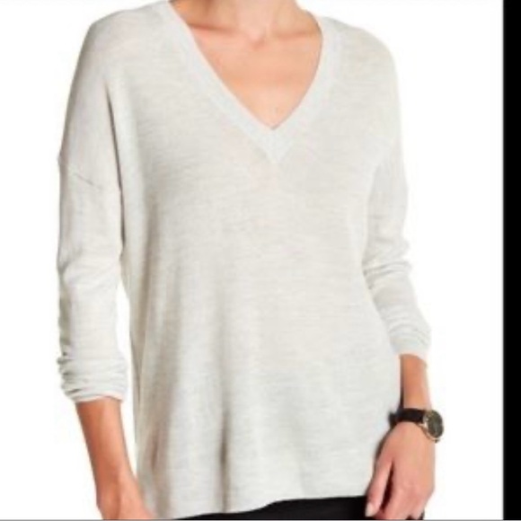 J Crew Gray V-Neck Sweater - Picture 1 of 4